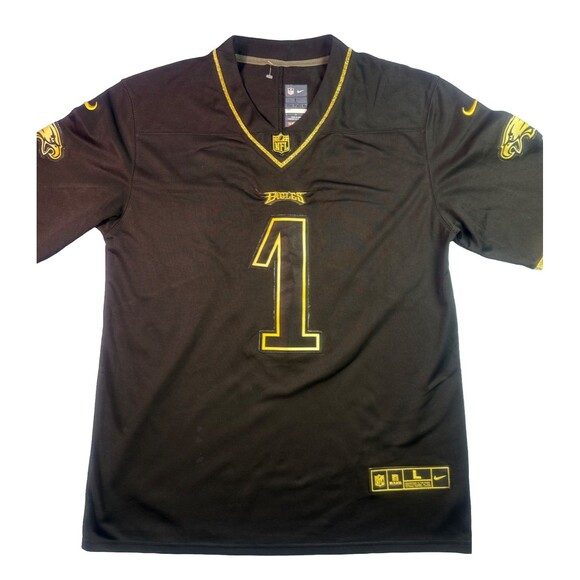Nike Other - Nike Philadelphia Eagles Jalen Hurts NFL On Field Jersey Size L Black Yellow
